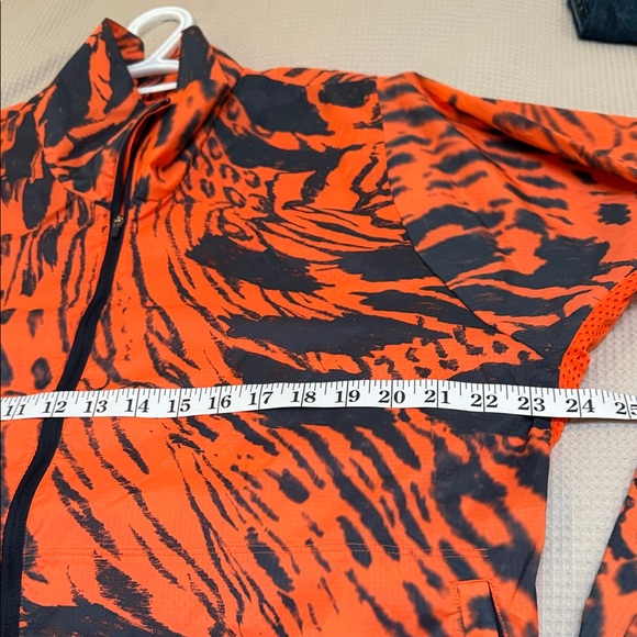 Adidas sz L Running Jacket - orange, dk navy - perfect for Oilers fans - mesh - Picture 6 of 13